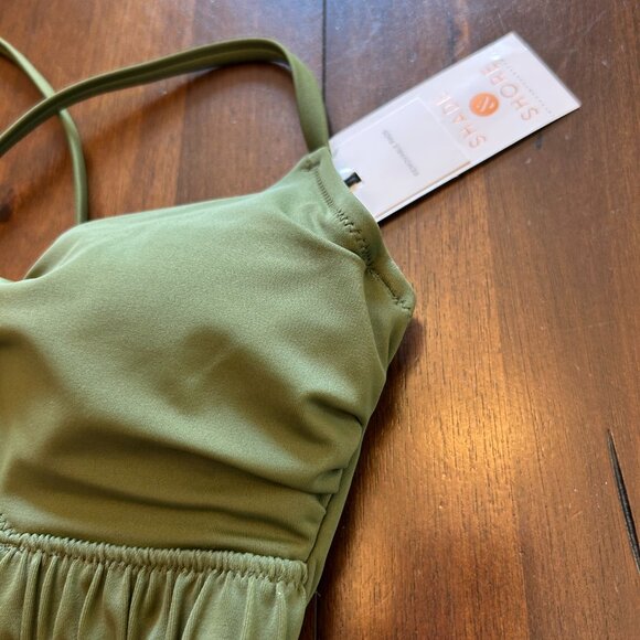NWT Shade & Shore Bikini Top Green 34B - Picture 3 of 9